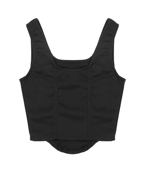 Figments（フィグメンツ）の「クロップドタンクトップ（タンクトップ・レディース・ホワイト/ブラック・FREE）」の7枚目の写真