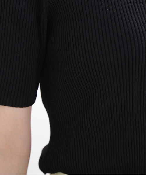 NATURAL BEAUTY BASIC（ナチュラルビューティーベーシック）の「ベーシックリブニット（ニット/セーター・レディース・ブラック/ブラウン/ブルー・MEDIUM）」の10枚目の写真