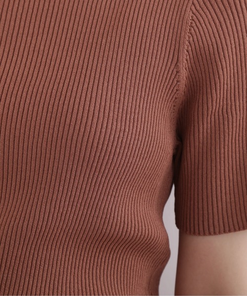 NATURAL BEAUTY BASIC（ナチュラルビューティーベーシック）の「ベーシックリブニット（ニット/セーター・レディース・ブラック/ブラウン/ブルー・MEDIUM）」の16枚目の写真