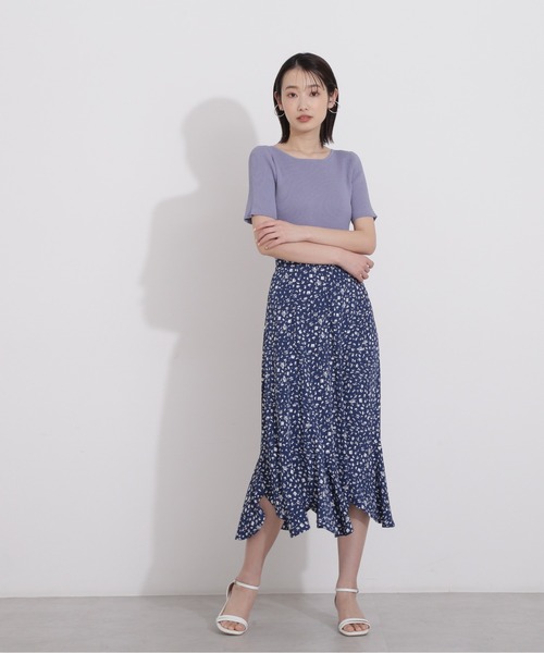 NATURAL BEAUTY BASIC（ナチュラルビューティーベーシック）の「ベーシックリブニット（ニット/セーター・レディース・ブラック/ブラウン/ブルー・MEDIUM）」の21枚目の写真