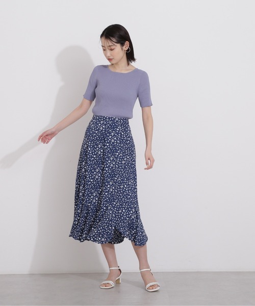 NATURAL BEAUTY BASIC（ナチュラルビューティーベーシック）の「ベーシックリブニット（ニット/セーター・レディース・ブラック/ブラウン/ブルー・MEDIUM）」の22枚目の写真