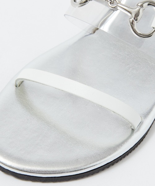 PICHE ABAHOUSE（ピシェ アバハウス）の「●Dellarte/W1959 ビットクリアサンダル（サンダル・レディース・ブラック/ホワイト・36/38/37/39/35）」の8枚目の写真