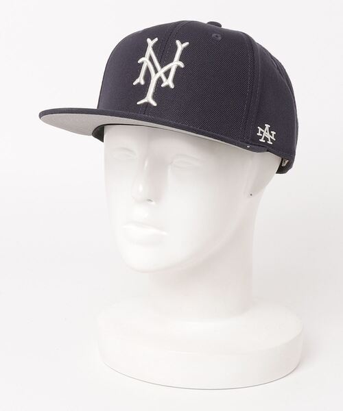AMERICAN NEEDLE（アメリカンニードル）の「LAIDBACK / American Needle Archive 400 FLAT VISORCAP Negro League（キャップ・レディース・ブラック/ネイビー・FREE）」の2枚目の写真
