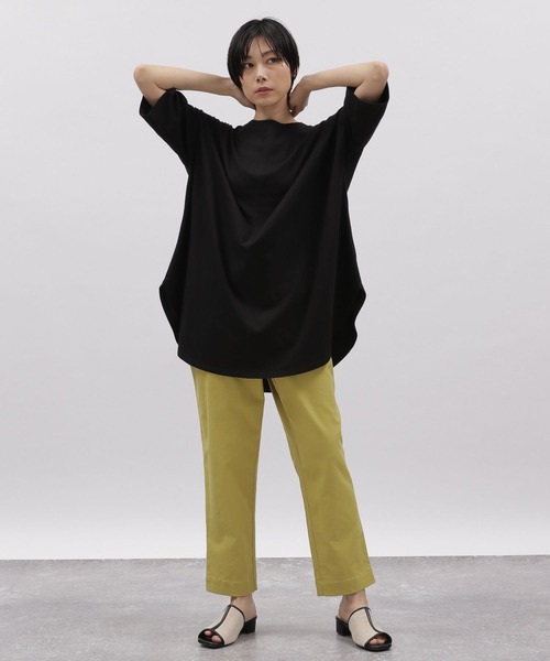 LAKOLE（ラコレ）の「BIGフレアラインTシャツ / 275565（Tシャツ/カットソー・レディース・ブラック/ベージュ/ブラウン/オフホワイト・SMALL/MEDIUM）」の9枚目の写真
