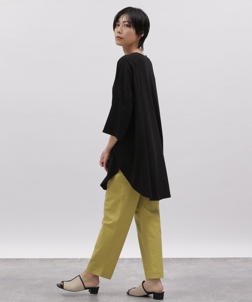 LAKOLE（ラコレ）の「BIGフレアラインTシャツ / 275565（Tシャツ/カットソー・レディース・ブラック/ベージュ/ブラウン/オフホワイト・SMALL/MEDIUM）」の10枚目の写真