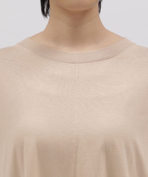 LAKOLE（ラコレ）の「BIGフレアラインTシャツ / 275565（Tシャツ/カットソー・レディース・ブラック/ベージュ/ブラウン/オフホワイト・SMALL/MEDIUM）」の16枚目の写真