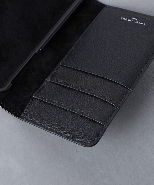 UNITED ARROWS（ユナイテッドアローズ）の「マイクロファイバー iPhone SE ケース（スマホケース/カバー・メンズ・グレー/ブラック・FREE）」の9枚目の写真