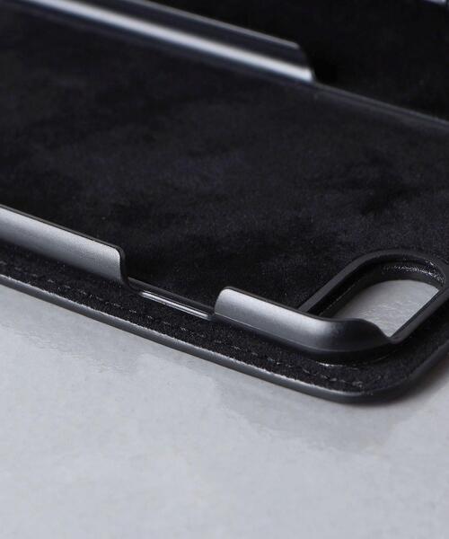 UNITED ARROWS（ユナイテッドアローズ）の「マイクロファイバー iPhone SE ケース（スマホケース/カバー・メンズ・グレー/ブラック・FREE）」の7枚目の写真