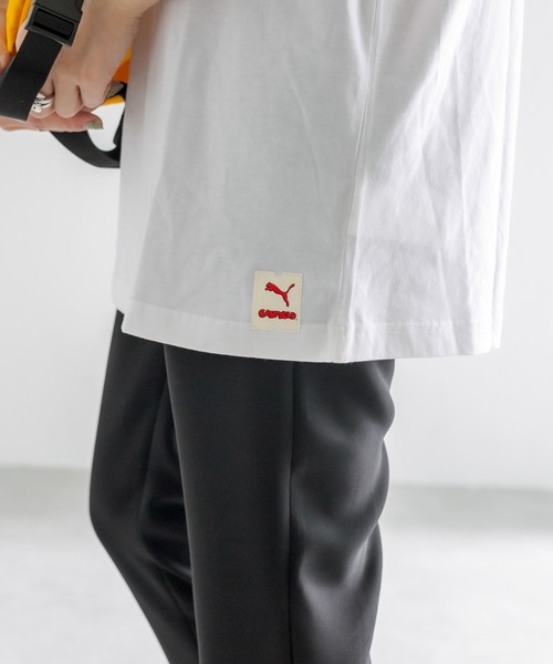 PUMA（プーマ）の「【PUMA×GARFIELD (ガーフィールド)】コラボTシャツ（Tシャツ/カットソー・レディース・ホワイト/ブラック・MEDIUM）」の13枚目の写真