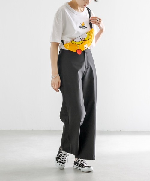 PUMA（プーマ）の「【PUMA×GARFIELD (ガーフィールド)】コラボTシャツ（Tシャツ/カットソー・レディース・ホワイト/ブラック・MEDIUM）」の8枚目の写真