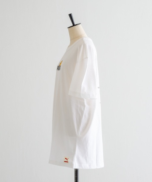 PUMA（プーマ）の「【PUMA×GARFIELD (ガーフィールド)】コラボTシャツ（Tシャツ/カットソー・レディース・ホワイト/ブラック・MEDIUM）」の19枚目の写真