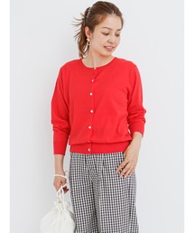 Lugnoncure | コットン天竺クルーネックカーディガン(カーディガン/ボレロ)