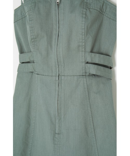 MOUSSY（マウジー）の「HALTER NECK JUMPER スカート（ジャンパースカート・レディース・ライトカーキ/キナリ/ブラック・2/1）」の18枚目の写真