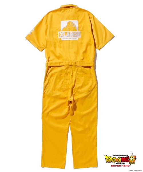 XーLARGE×DRAGON BALL ツナギ　イエロー　オーバーオール XLARGE（エクストララージ）の「XLARGE x DRAGON BALL CAPSULE CORP