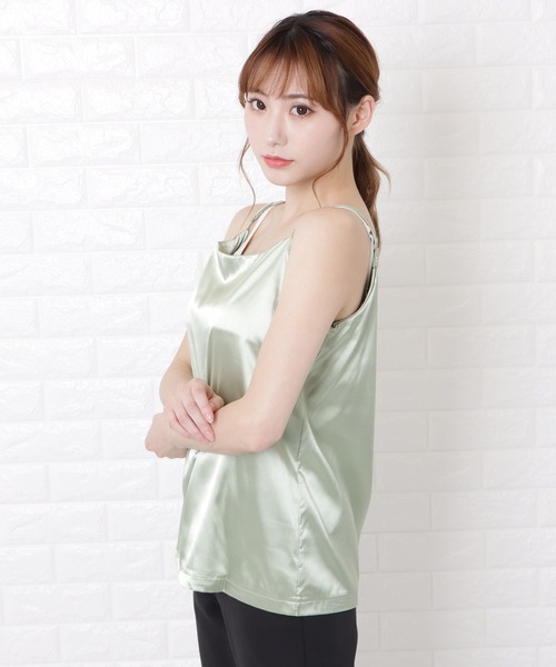 セール】サテンキャミソール（Tシャツ/カットソー）｜Lace Ladies