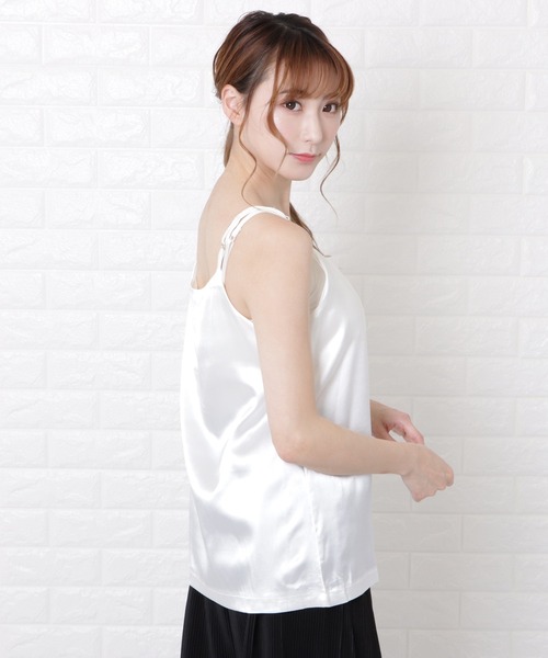 【美品】イエナ　レ―スショ―トキャミソール　ホワイト イエナ レ―スショ―トキャミソール ホワイト