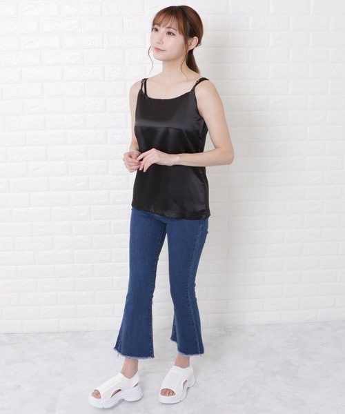 セール】サテンキャミソール（Tシャツ/カットソー）｜Lace