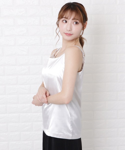 セール】サテンキャミソール（Tシャツ/カットソー）｜Lace