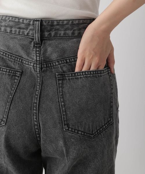 LOWRYS FARM(ローリーズファーム)の「ケミカルフロントスリットデニムパンツ 294281(デニムパンツ・レディース・グレー・SMALL/MEDIUM/LARGE)」の8枚目の写真