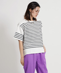 パネルボーダー半袖Ｔシャツ