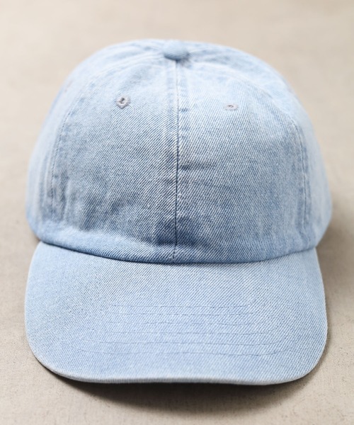 newhattan(ニューハッタン)の「【newhattan】Baseball Low Cap-denim(キャップ・メンズ・ダークブルー/ダークブラック/ブラック/ライトブルー・FREE)」の1枚目の写真
