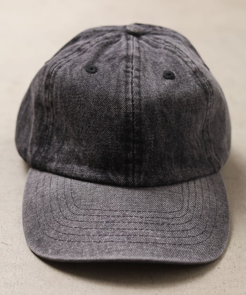 newhattan(ニューハッタン)の「【newhattan】Baseball Low Cap-denim(キャップ・メンズ・ダークブルー/ダークブラック/ブラック/ライトブルー・FREE)」の2枚目の写真
