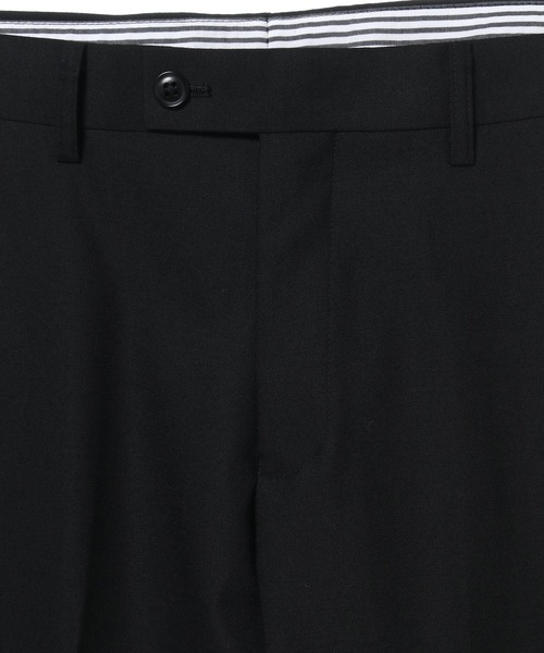 CROWDED CLOSET（クラウデッドクローゼット）の「NARROW TW綾ブラックスーツ/別売りベストあり/2ピースビジネスセットアップスーツ（スーツセット・メンズ・ブラック・01/02/03/04）」の7枚目の写真