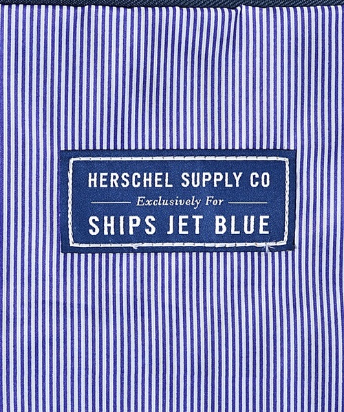 SHIPS JET BLUE（シップスジェットブルー）の「HERSCHEL×SHIPS JET BLUE: ゛CARTER L゛ デニムクラッチバッグ■（クラッチバッグ・メンズ・ネイビー/ライトブルー・ONESIZE）」の8枚目の写真