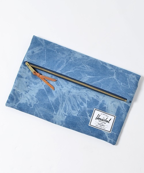 SHIPS JET BLUE（シップスジェットブルー）の「HERSCHEL×SHIPS JET BLUE: ゛CARTER L゛ デニムクラッチバッグ■（クラッチバッグ・メンズ・ネイビー/ライトブルー・ONESIZE）」の3枚目の写真