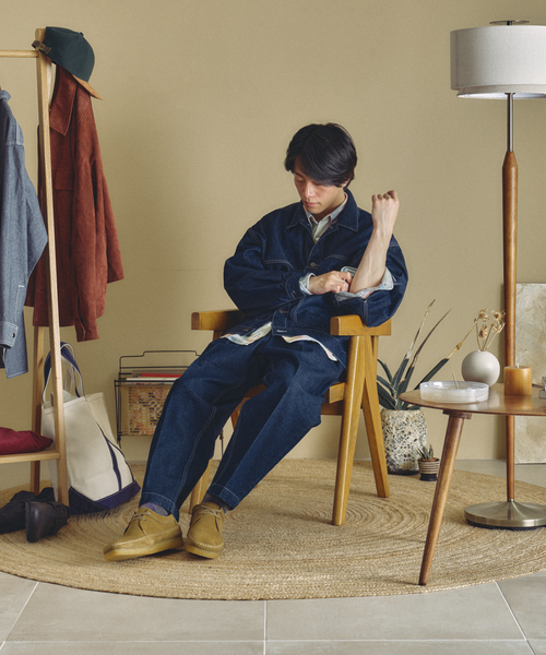 セール】オーバーサイズ デニムトラッカージャケット（デニム