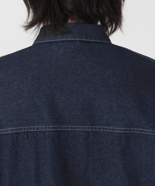 セール】オーバーサイズ デニムトラッカージャケット（デニム