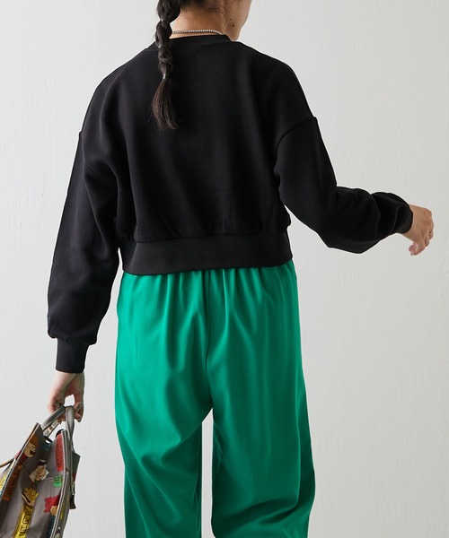 ear PAPILLONNER（イアパピヨネ）の「【PEZ (ペッツ)×ear】ショート丈スウェット（スウェット・レディース・ブラック/ブラウン・FREE）」の15枚目の写真