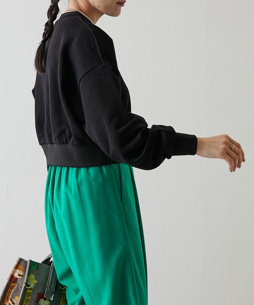 ear PAPILLONNER（イアパピヨネ）の「【PEZ (ペッツ)×ear】ショート丈スウェット（スウェット・レディース・ブラック/ブラウン・FREE）」の16枚目の写真