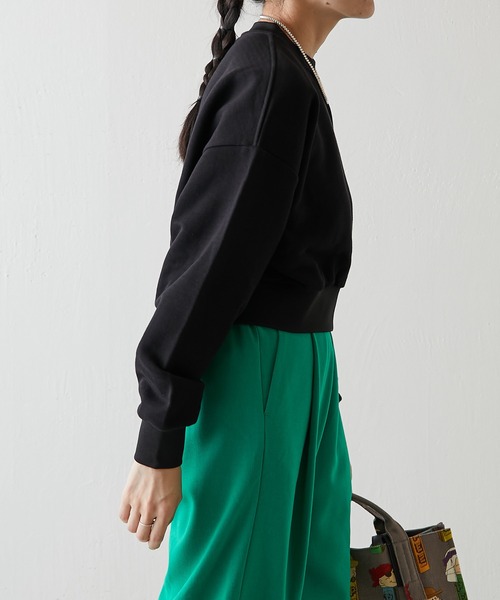 ear PAPILLONNER（イアパピヨネ）の「【PEZ (ペッツ)×ear】ショート丈スウェット（スウェット・レディース・ブラック/ブラウン・FREE）」の17枚目の写真