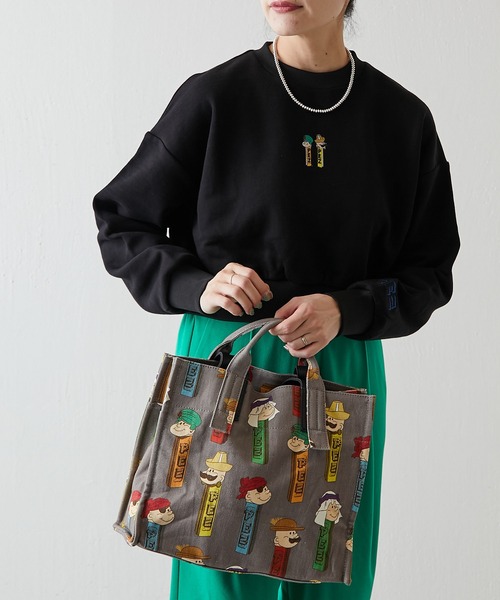 ear PAPILLONNER（イアパピヨネ）の「【PEZ (ペッツ)×ear】ショート丈スウェット（スウェット・レディース・ブラック/ブラウン・FREE）」の18枚目の写真