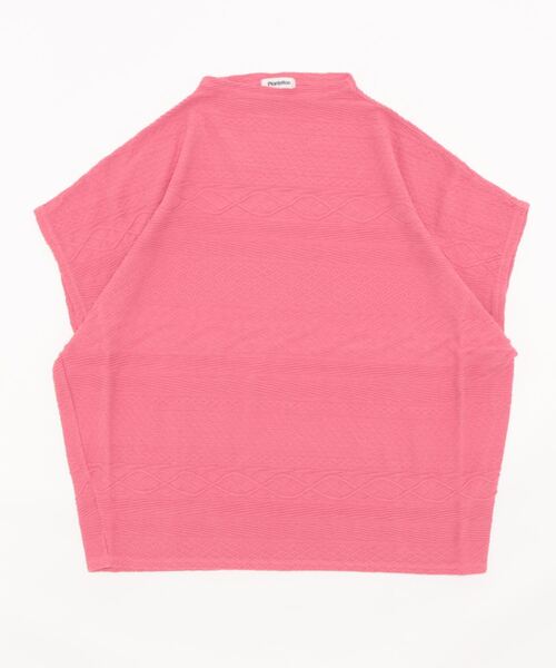 Plantation（プランテーション）の「ケーブルボーダー/タンクトップ（タンクトップ・レディース・ライトグレー/ネイビー/ピンク・M size）」の3枚目の写真