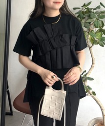 prose verse | フリルギャザーTシャツ(Tシャツ/カットソー)