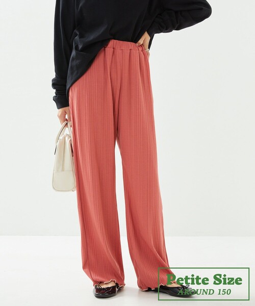 FREAK'S STORE(フリークスストア)の「【プチシリーズ】メローリブカットパンツ【WEB限定】(その他パンツ・レディース・ブラック/グレー/ピンク/グリーン/ライトグリーン・フリ-)」の5枚目の写真