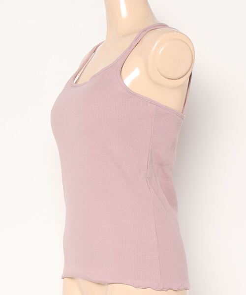 ikka（イッカ）の「テレコカップ付きキャミソール（キャミソール・レディース・ピンク系その他/ベージュ/チャコールグレー・M/L）」の4枚目の写真