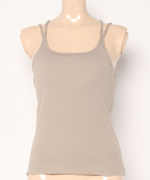 ikka（イッカ）の「テレコカップ付きキャミソール（キャミソール・レディース・ピンク系その他/ベージュ/チャコールグレー・M/L）」の7枚目の写真