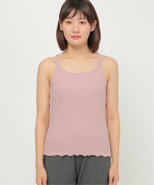 ikka（イッカ）の「テレコカップ付きキャミソール（キャミソール・レディース・ピンク系その他/ベージュ/チャコールグレー・M/L）」の15枚目の写真