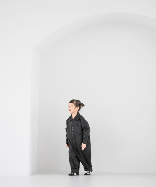 LOWRYS FARM(ローリーズファーム)の「フロントボタンオールインワン 162227(つなぎ/オールインワン・キッズ・ブラック/カーキ/ブラック系その他・110cm/120cm/130cm/140cm/150cm)」の8枚目の写真