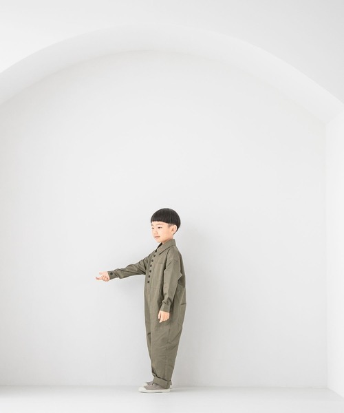 LOWRYS FARM(ローリーズファーム)の「フロントボタンオールインワン 162227(つなぎ/オールインワン・キッズ・ブラック/カーキ/ブラック系その他・110cm/120cm/130cm/140cm/150cm)」の11枚目の写真