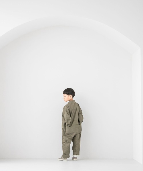 LOWRYS FARM(ローリーズファーム)の「フロントボタンオールインワン 162227(つなぎ/オールインワン・キッズ・ブラック/カーキ/ブラック系その他・110cm/120cm/130cm/140cm/150cm)」の21枚目の写真