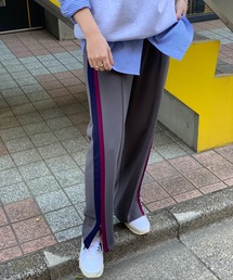 mi via loca | サイドラインセンターシームパンツ(その他パンツ)