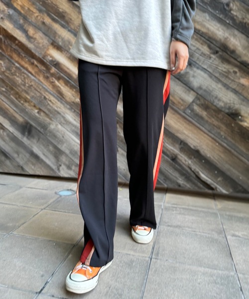 mi via loca(ミヴィアロカ)の「サイドラインセンターシームパンツ(その他パンツ・レディース・ブラック/グリーン/ワインレッド/チャコールグレー/ブラウン・FREE)」の18枚目の写真