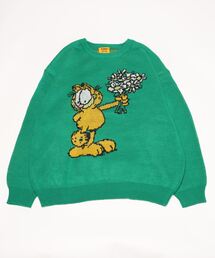 GARFIELD/ガーフィールド】かわいいスタジャン 緑 黄色
