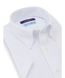 【完全ノーアイロン】半袖アイシャツ　スムース　ホワイト