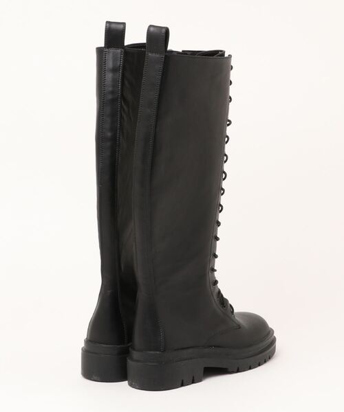 FREE'S MART（フリーズマート）の「レースアップロングブーツ（ブーツ・レディース・ブラック・MEDIUM/SMALL）」の2枚目の写真