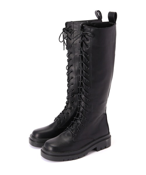 FREE'S MART（フリーズマート）の「レースアップロングブーツ（ブーツ・レディース・ブラック・MEDIUM/SMALL）」の11枚目の写真